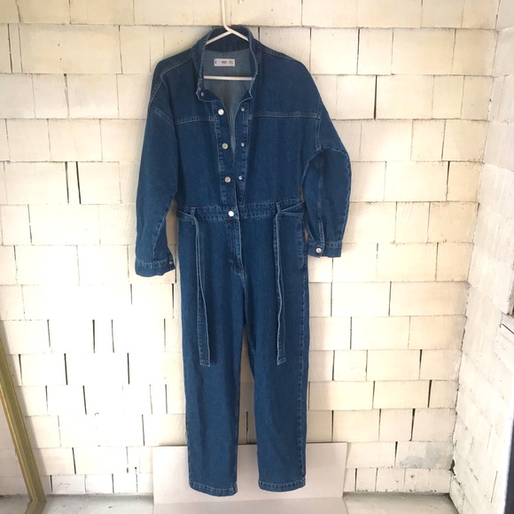 Mango -  MNG Denim Jumpsuit size Large - Picture 2 of 4